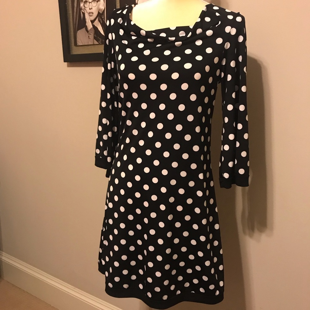 ♥️ Black & White Polka Dot Dress